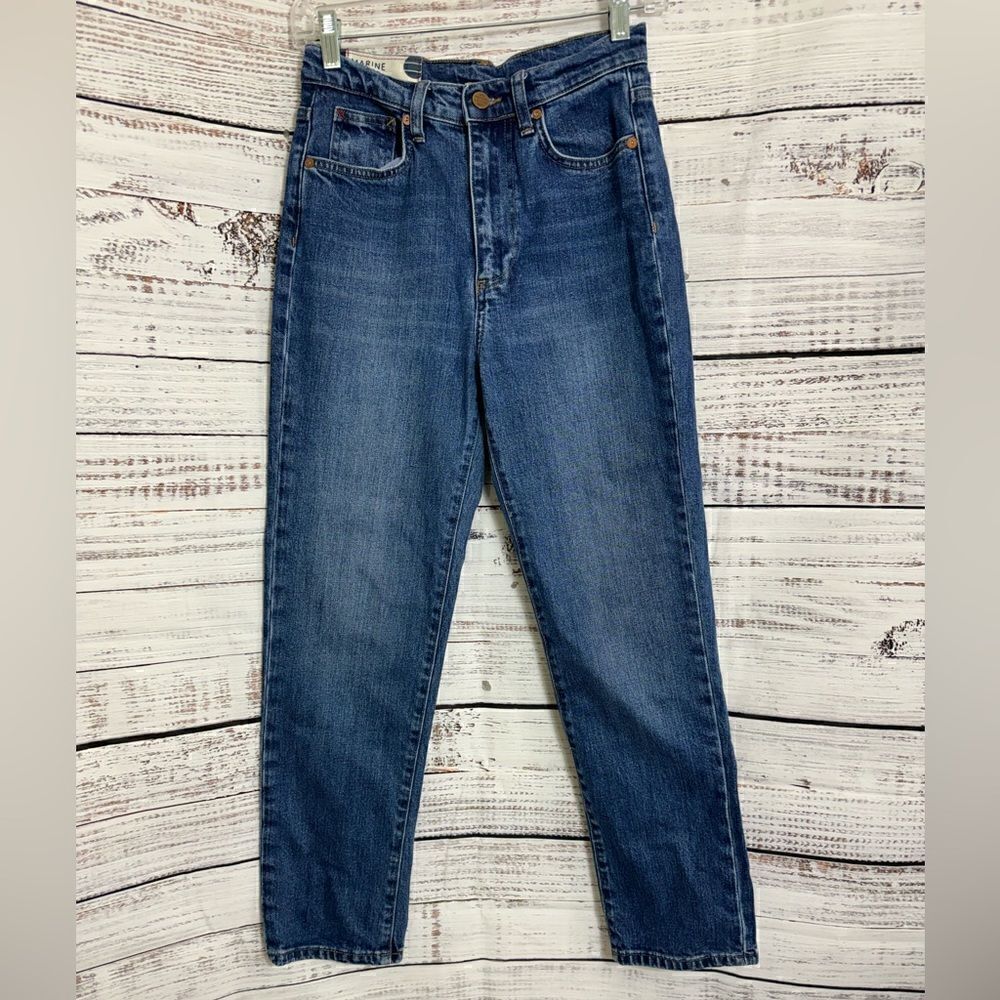 Marine layer Jeans Womens size 25 vintage High waisted straight cotton blend
